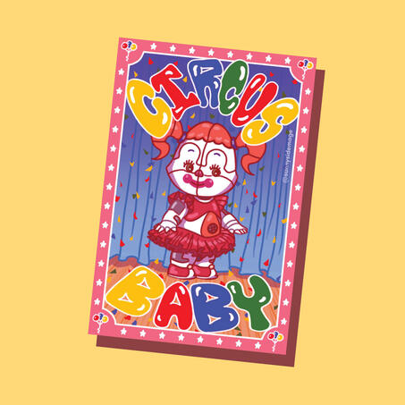 Kewpie Circus Baby Print